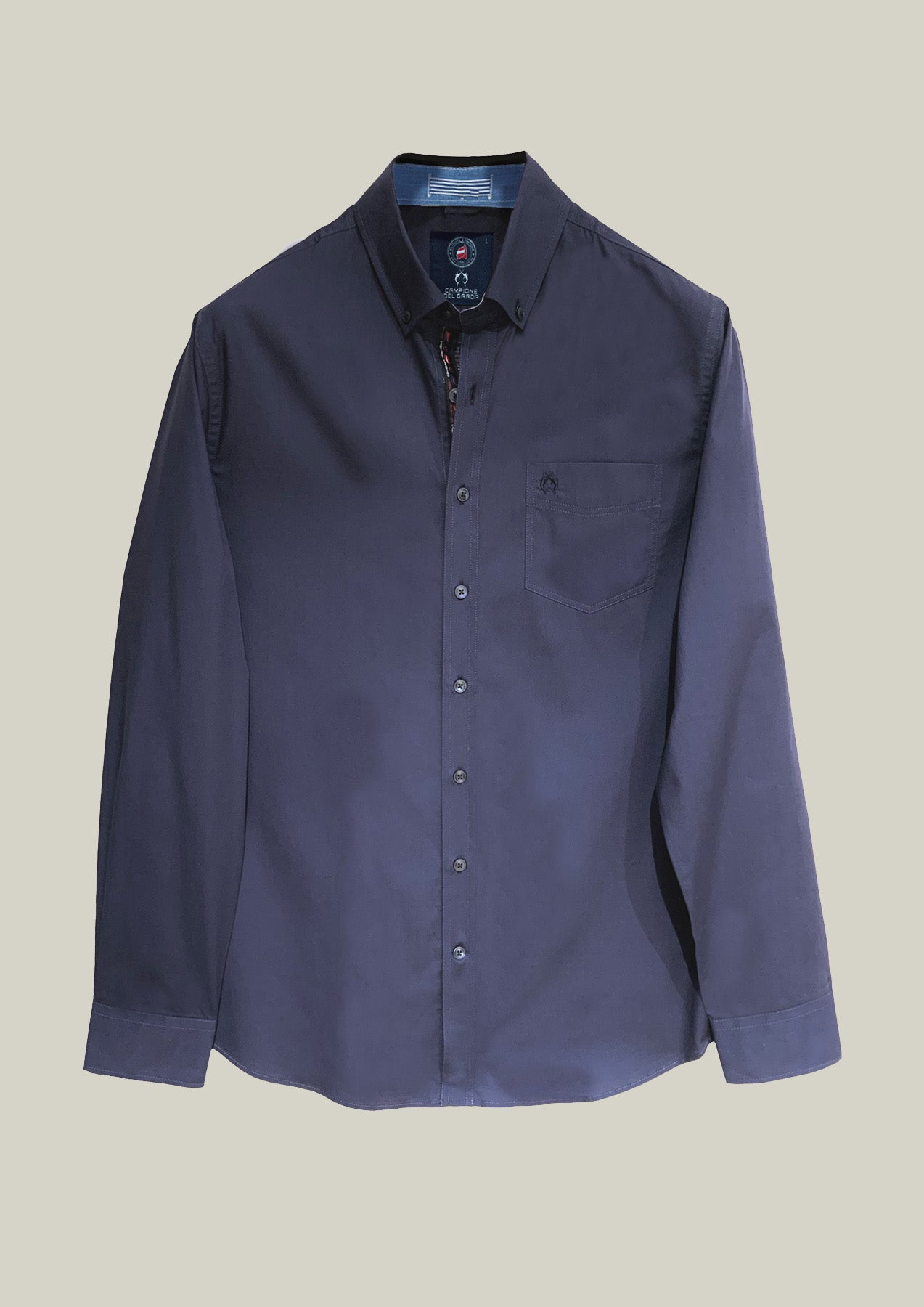 Herren Freizeithemd Seablue – Mit Brusttasche