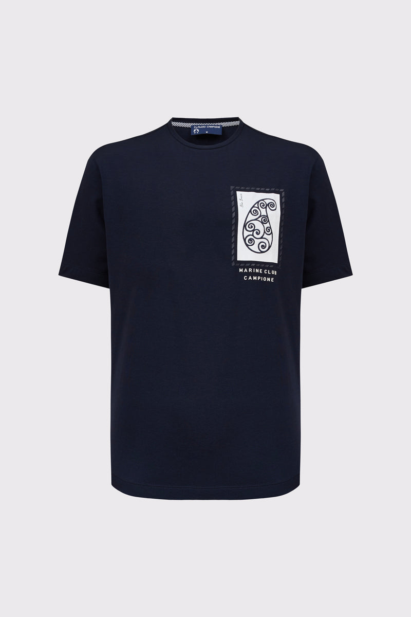 Claudio Campione Yachting T-shirt Navy