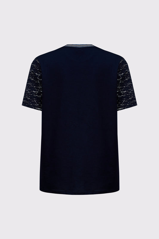 T-Shirt mit sportivem Farbkontrast