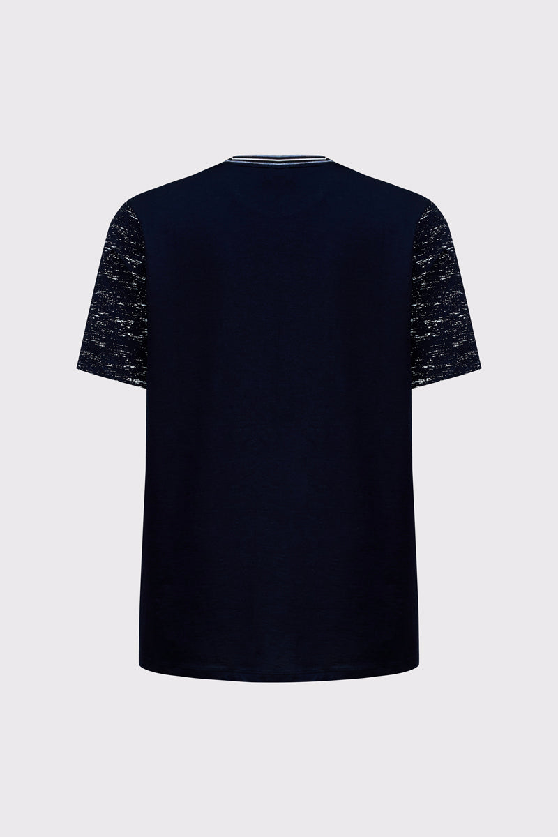 T-Shirt mit sportivem Farbkontrast