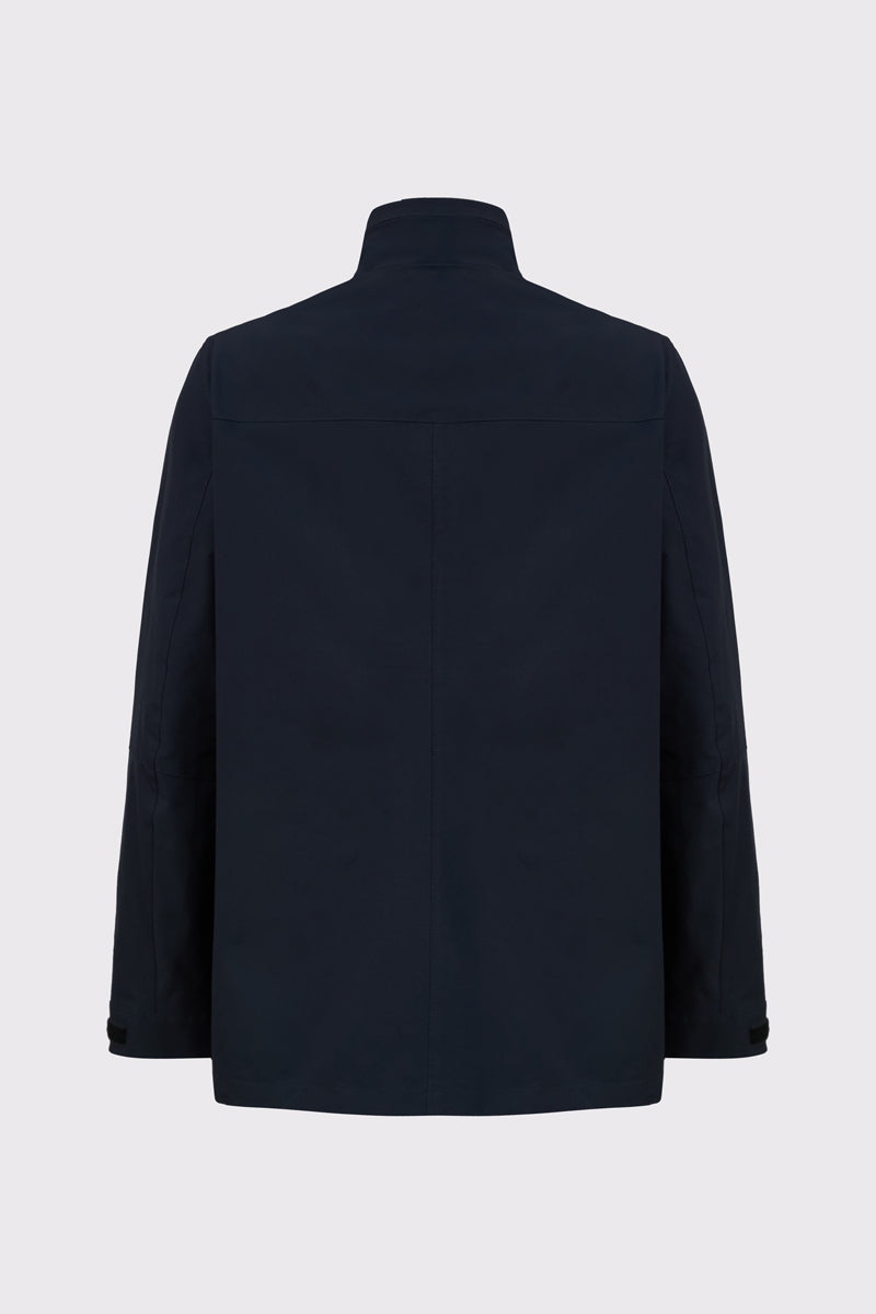 Technische Jacke aus Polyester-Elasthan-Mix mit Stehkragen – navy #Farbe_85400 navy
