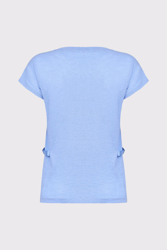 T-Shirt aus Baumwolle-Polyester mit Rundhalsausschnitt