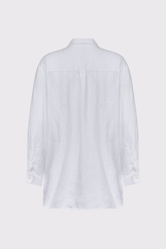 Bluse mit floraler Zierstickerei