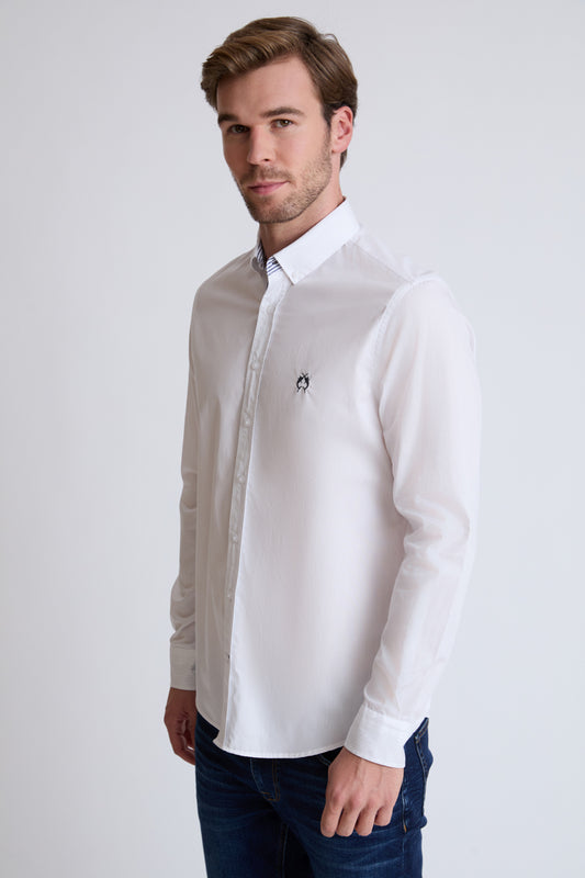 Baumwoll-Button-Down-Hemd mit 1/1 Arm – klassisch & modern