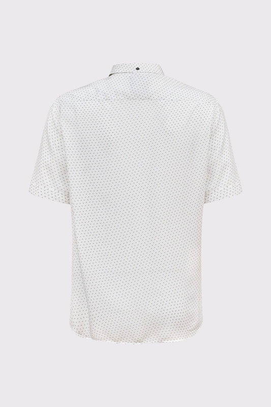 Men's Short-Sleeved Viscose Shirt – Button-Down & Modern Fit