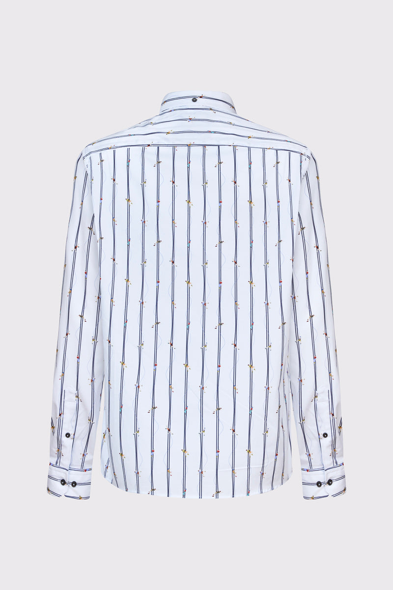 Button‑Down‑Hemd aus reiner Baumwolle mit Mikro‑Print – atlantic print 3 #Farbe_83693 atlantic print 3
