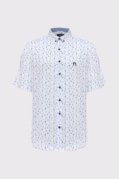 Modern Fit Hemd mit maritimer Inspiration