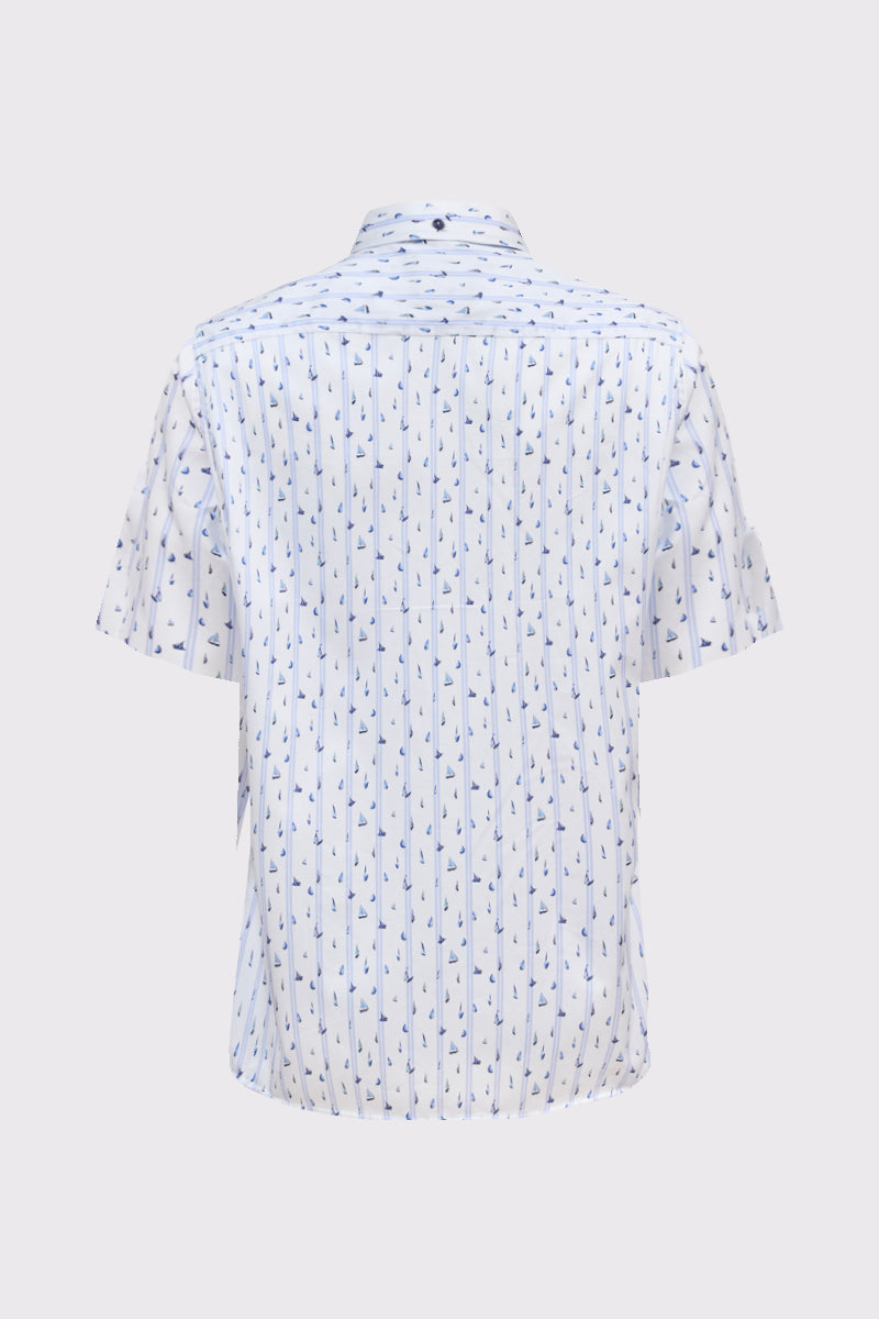 Modern Fit Hemd mit maritimer Inspiration – Riviera Print 1 #Farbe_Riviera Print 1