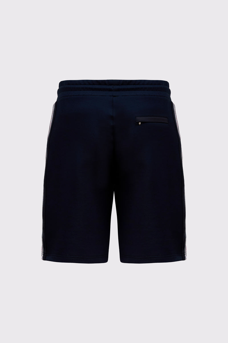 Pure cotton sweat Bermuda shorts with contrast details