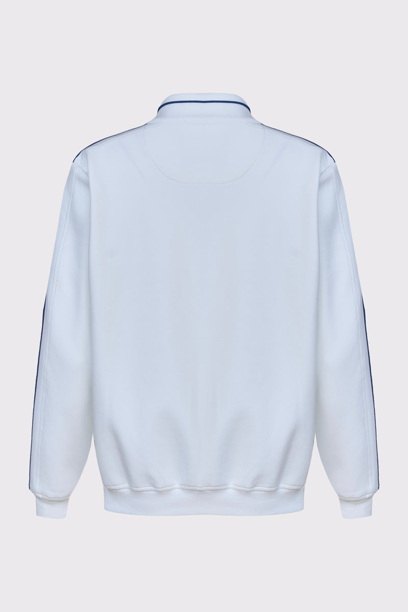Herren Sweatjacke mit Reißverschluss – clean & sportlich – white #Farbe_10000 white