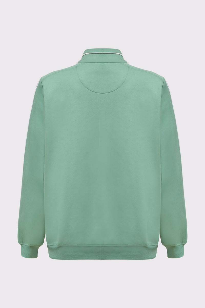 Herren Sweatjacke mit Reißverschluss – clean & sportlich – light green #Farbe_51700 light green