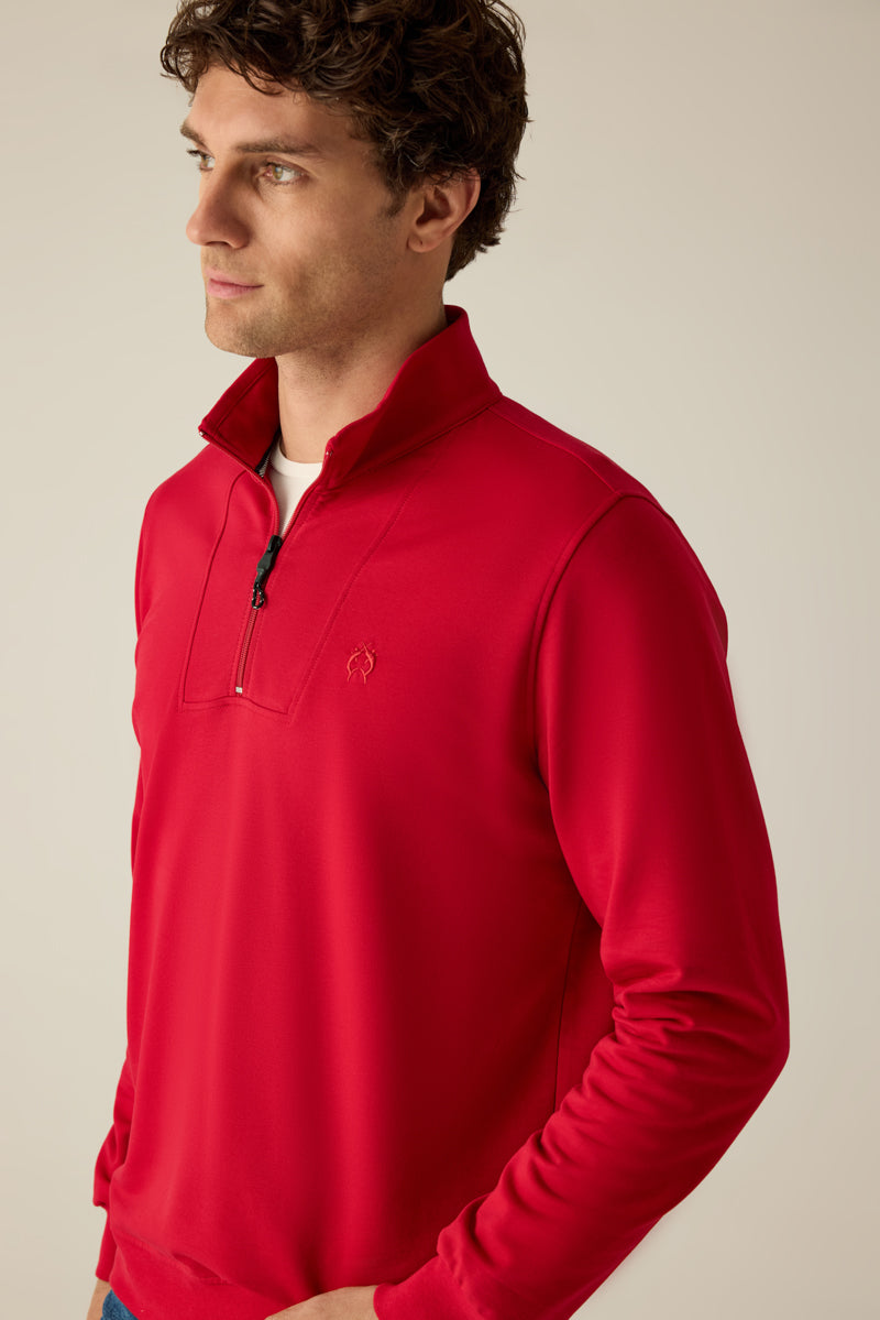 Troyer-Sweatshirt für Herren – Hochwertig, maskulin und komfortabel mit edler Logostickerei.