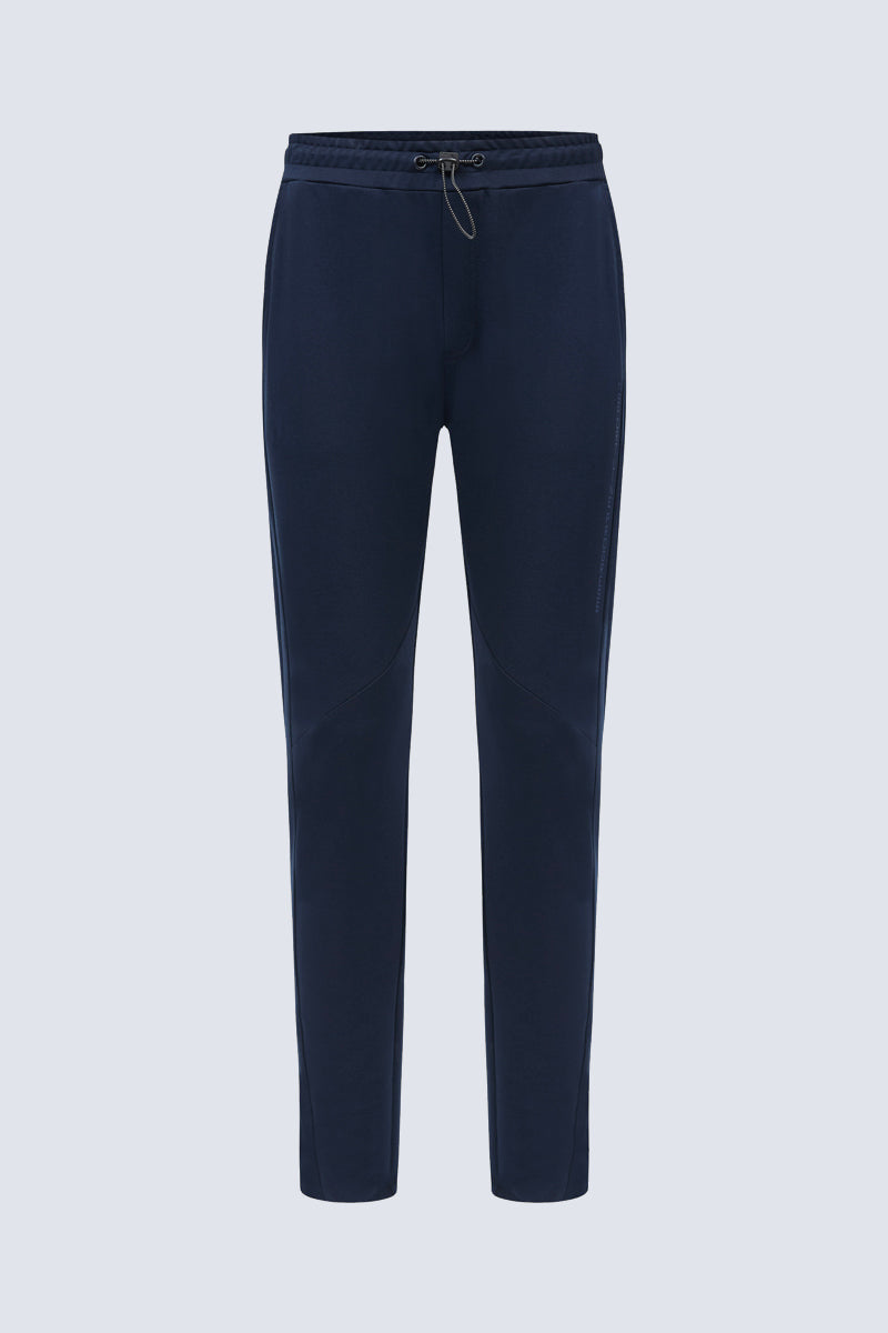 Exclusive men's jogger with drawstring in navy
