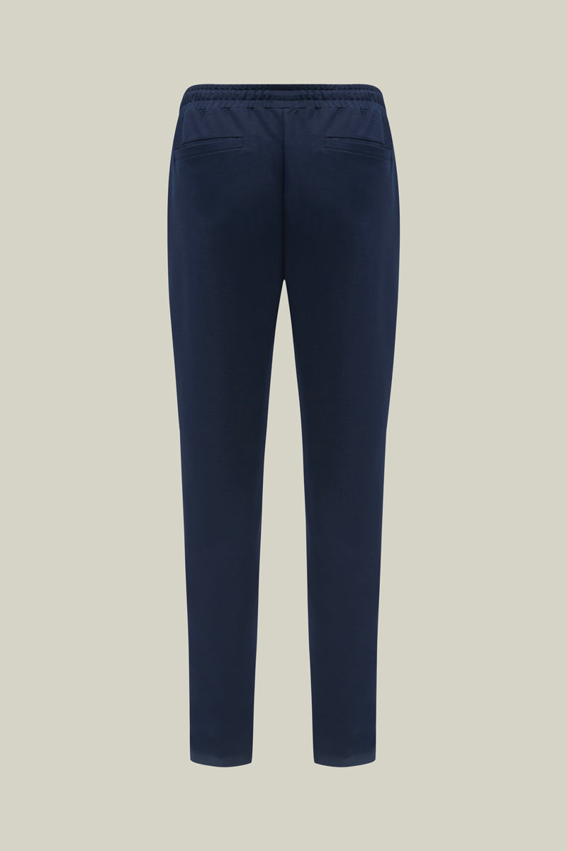 Exclusive men's jogger with drawstring in navy