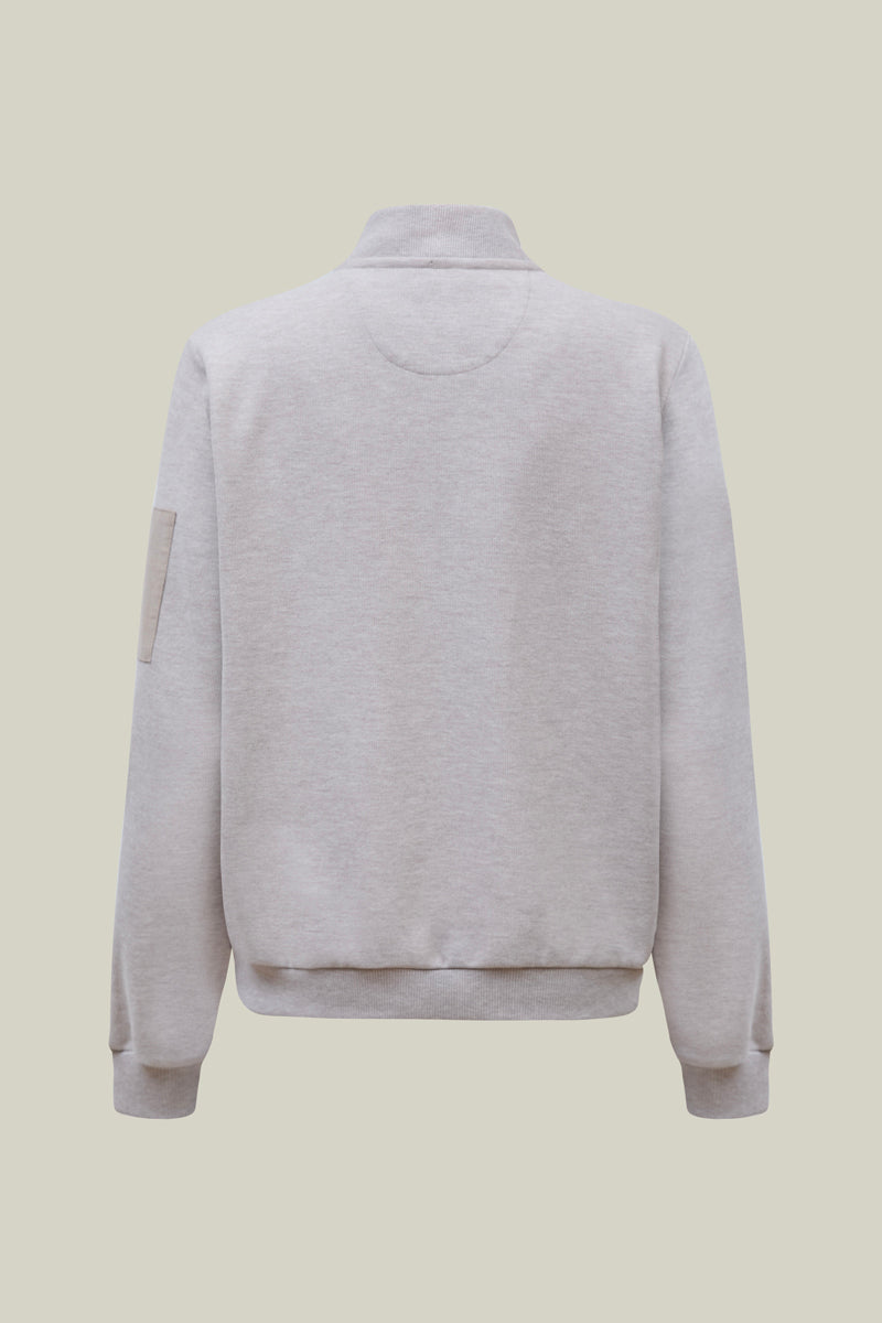 Men's sweatshirt with concealed zipper – sporty and modern