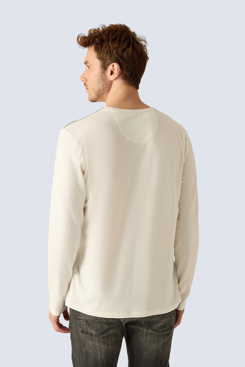 Herren Longsleeve Weiß
