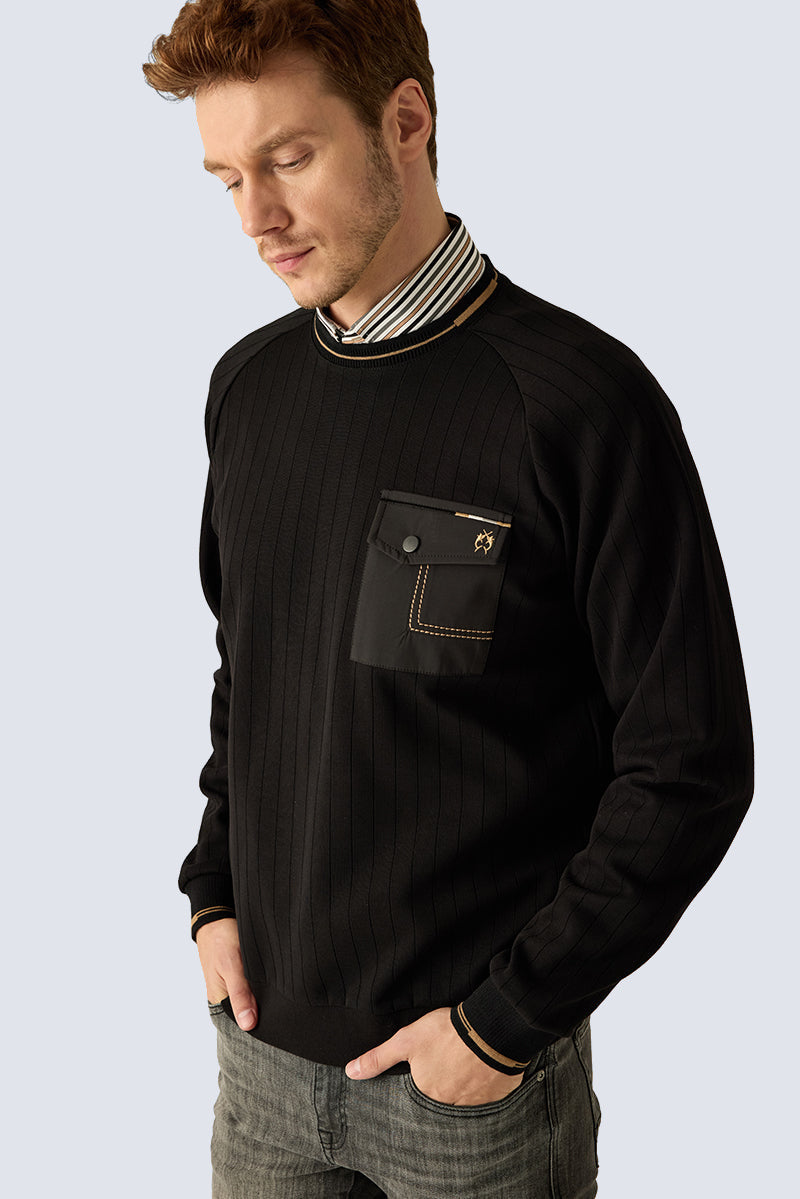 Men's sweatshirt in black