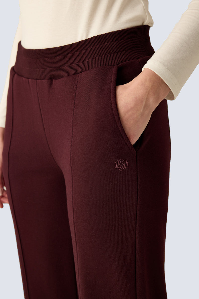 Damen Hose Dark Cherry – Bequem & Elegant