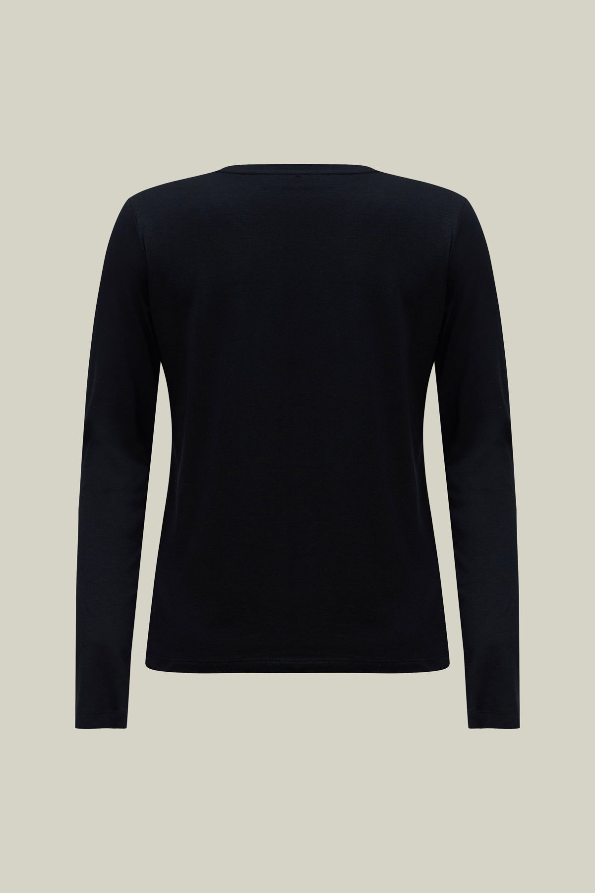 Langarmshirt mit Wildflower Schriftzug – Black
