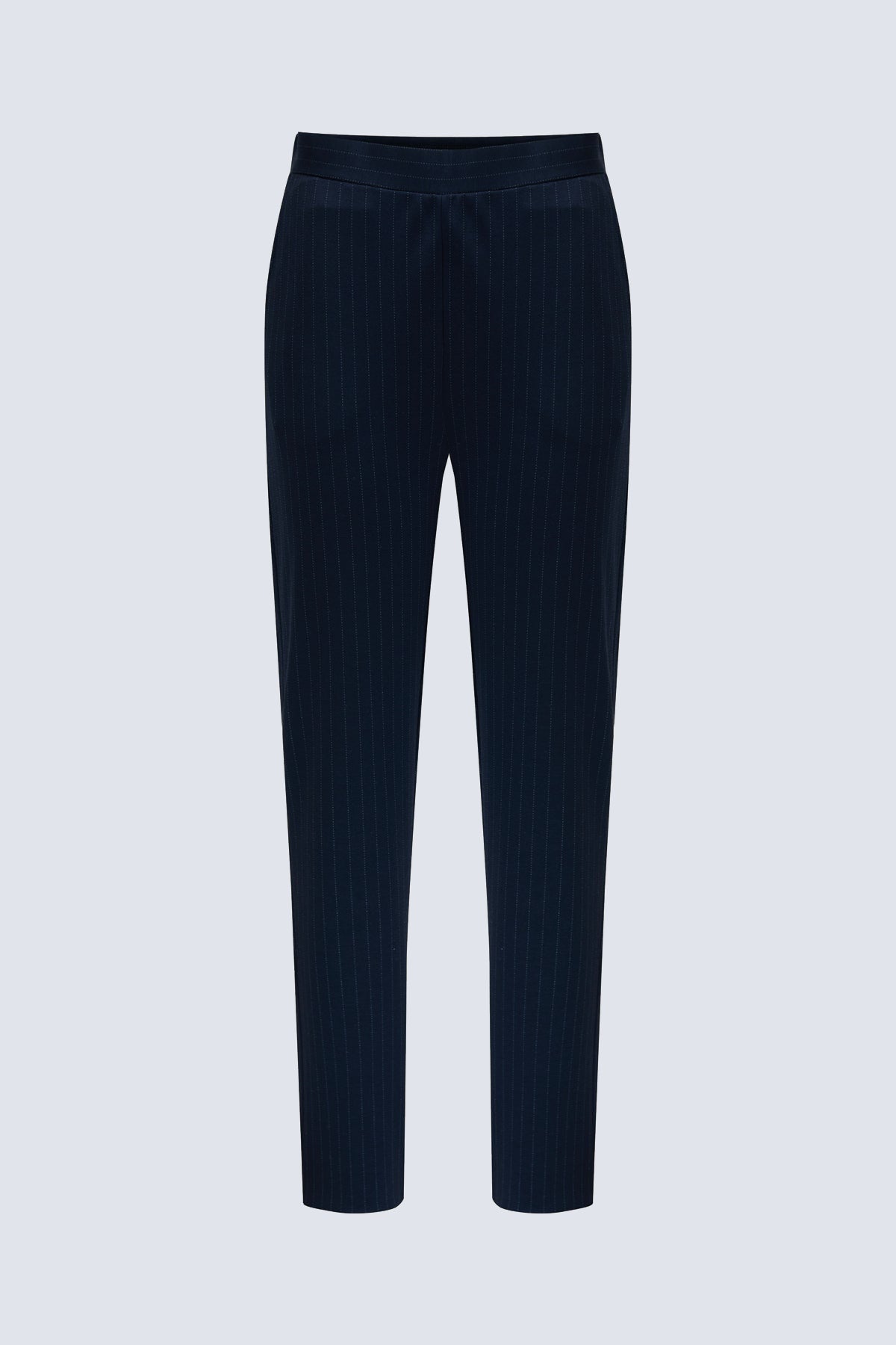 Damen Hose – Navy mit feinen Nadelstreifen