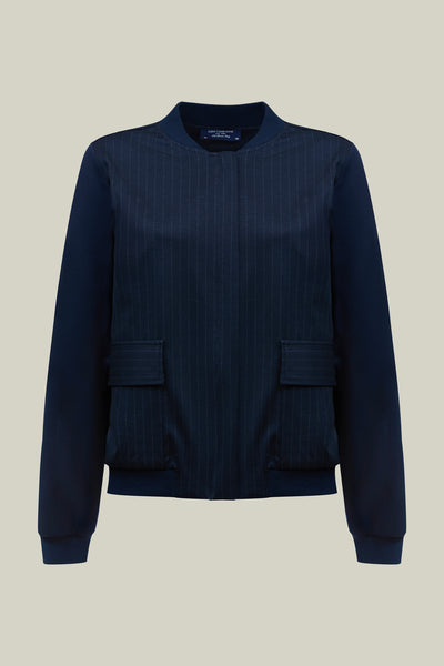 Women's pinstripe jacket – Navy