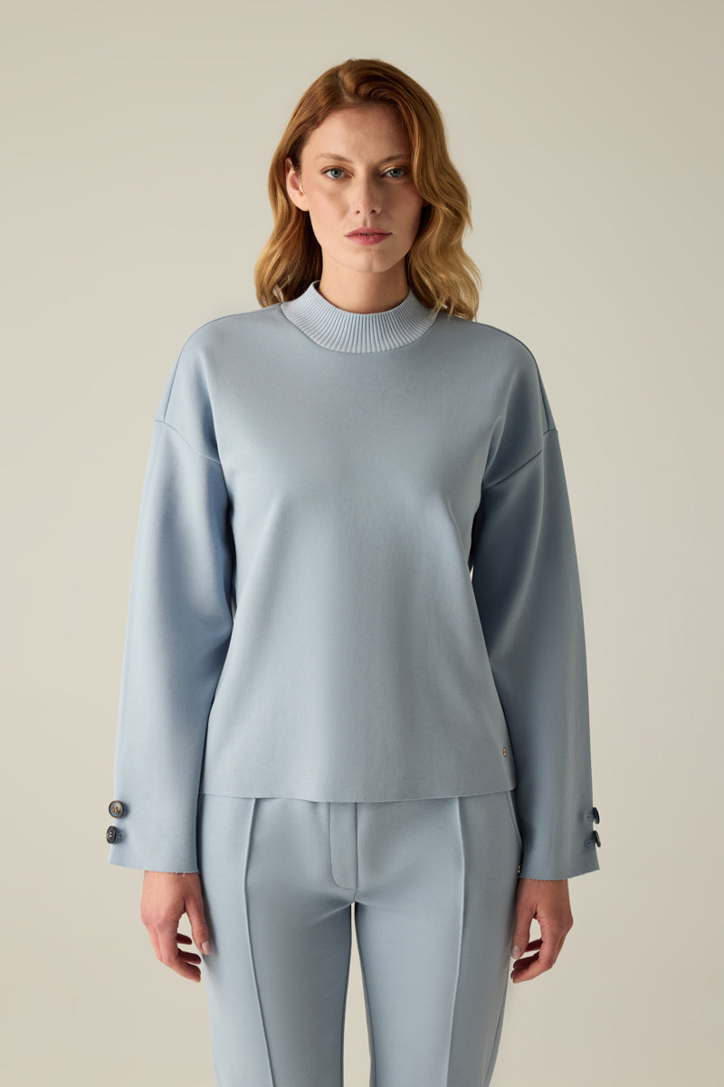Damen Sweat smoky blue – smoke blue #Farbe_79200 smoke blue
