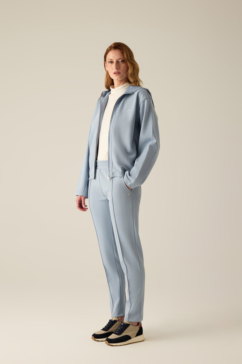 Kadın Kapüşonlu Ceket – Dumanlı Mavi