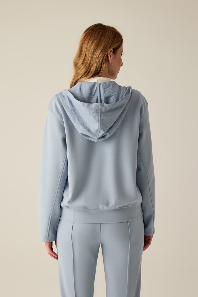 Women's Hooded Jacket – Smoky Blue