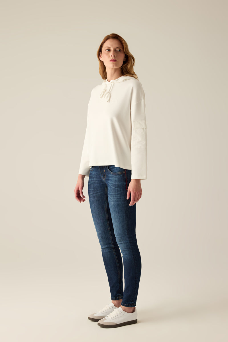 Damen Hoodie – Ecru