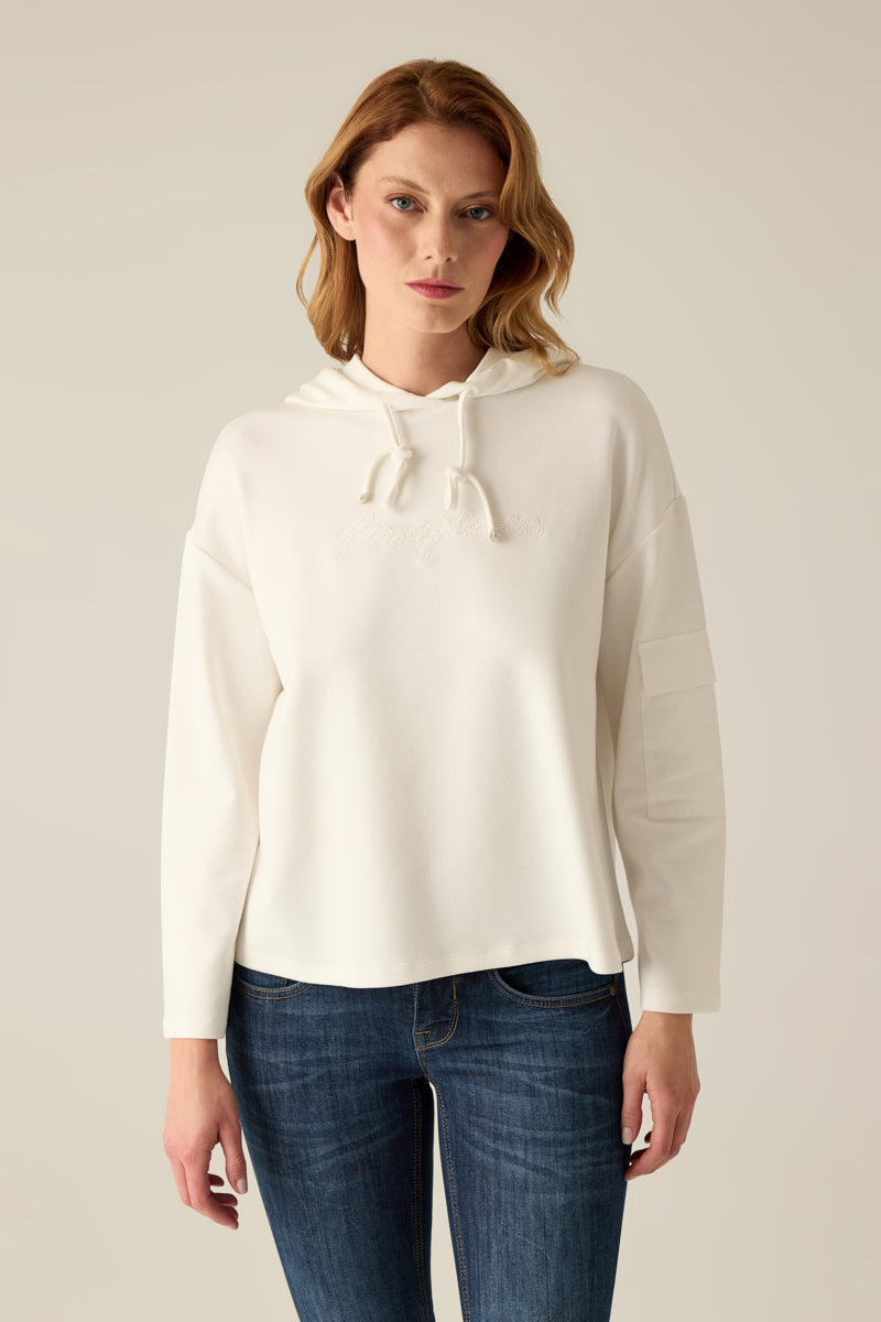 Damen Hoodie – Ecru