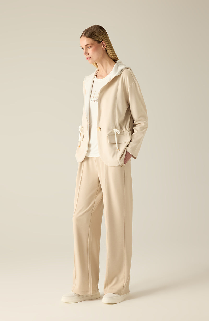 Kadın ceketi – sportif blazer kum