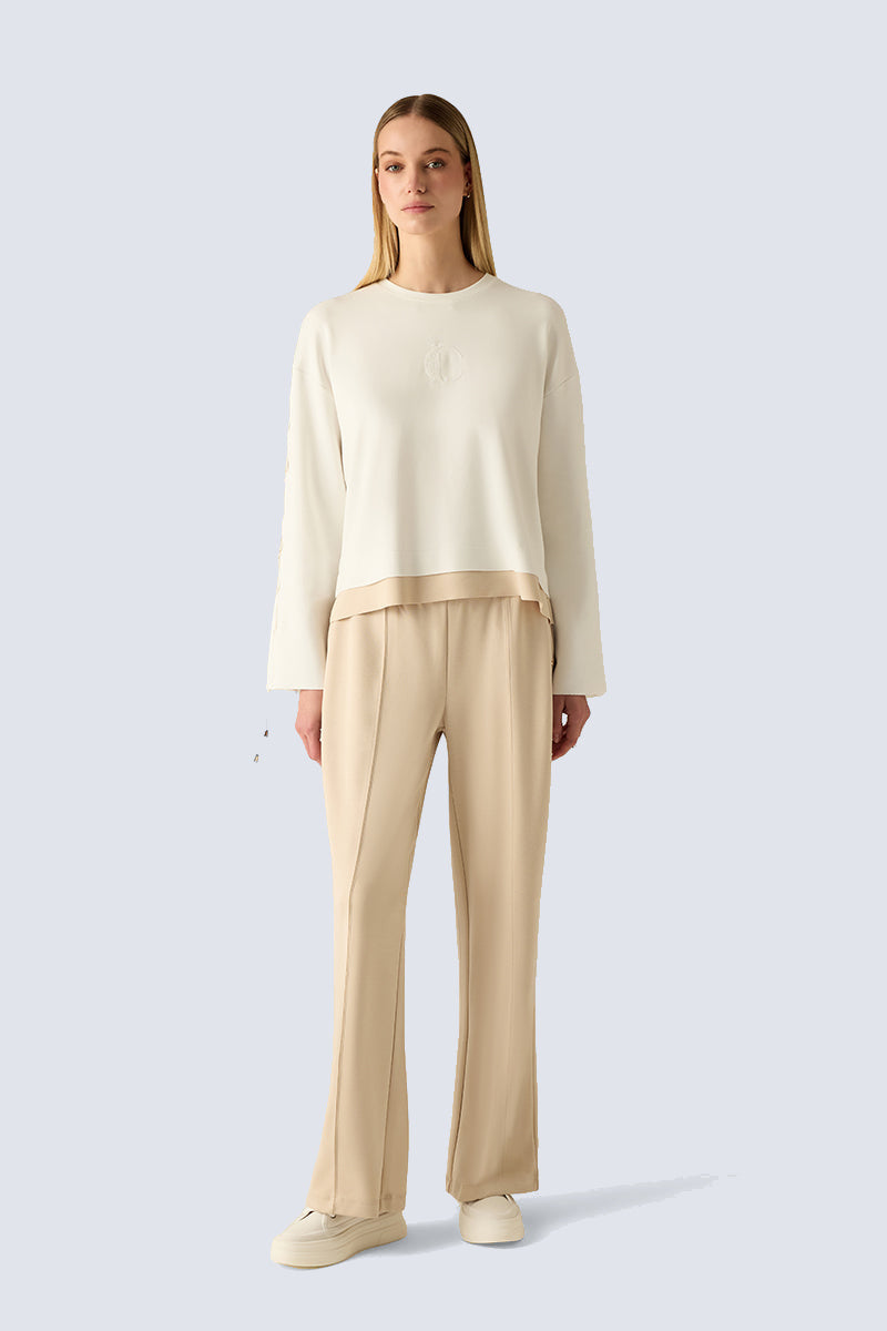 Creme Damen Sweatshirt – Cotton Combi 1 #Farbe_39611 Cotton Combi 1