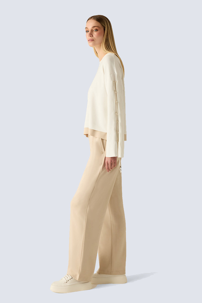 Creme Damen Sweatshirt – Cotton Combi 1 #Farbe_39611 Cotton Combi 1