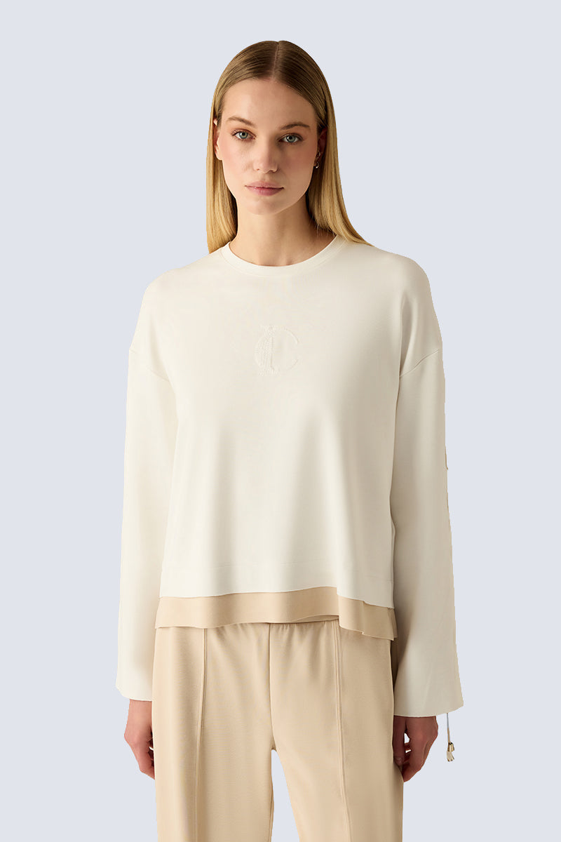 Creme Damen Sweatshirt – Cotton Combi 1 #Farbe_39611 Cotton Combi 1