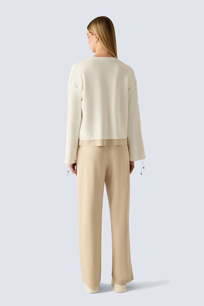 Creme Damen Sweatshirt – Cotton Combi 1 #Farbe_39611 Cotton Combi 1