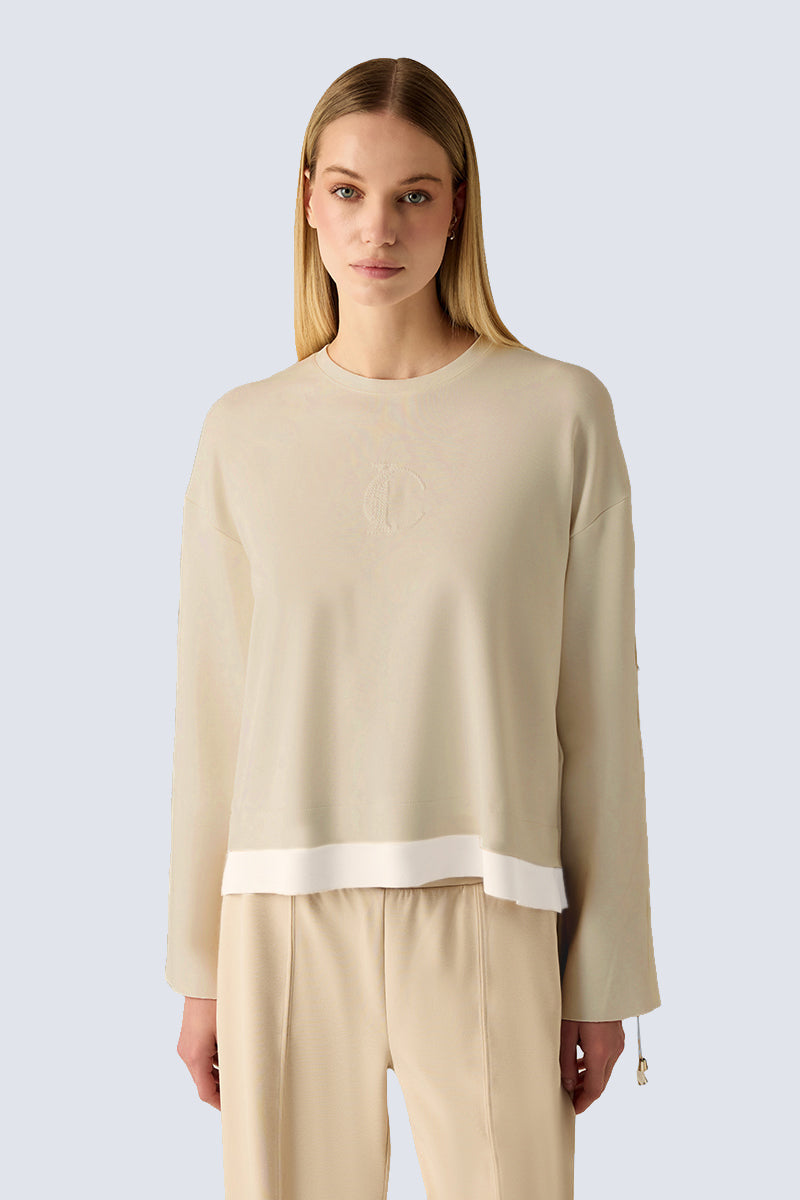 Creme Damen Sweatshirt – creme combi 1 #Farbe_40011 creme combi 1