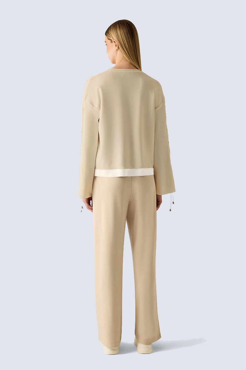 Creme Damen Sweatshirt – creme combi 1 #Farbe_40011 creme combi 1