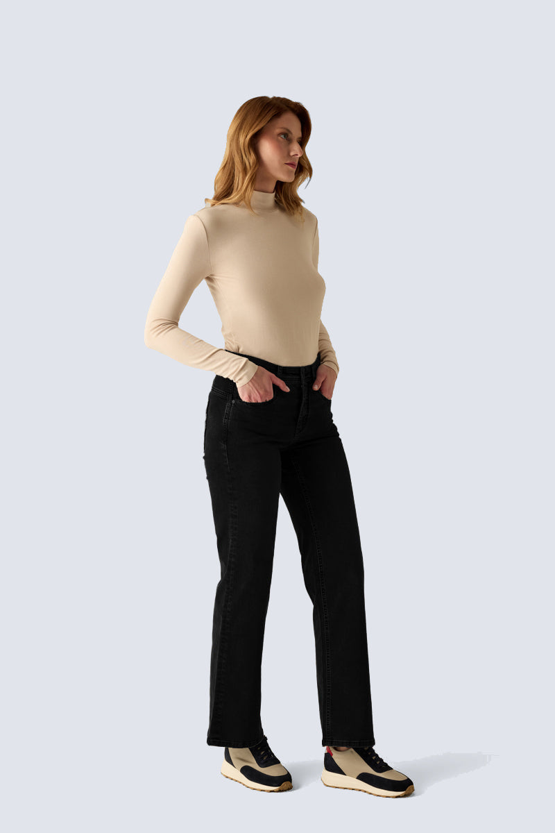 Grey Damen Jeans – black black #Farbe_93300 black black
