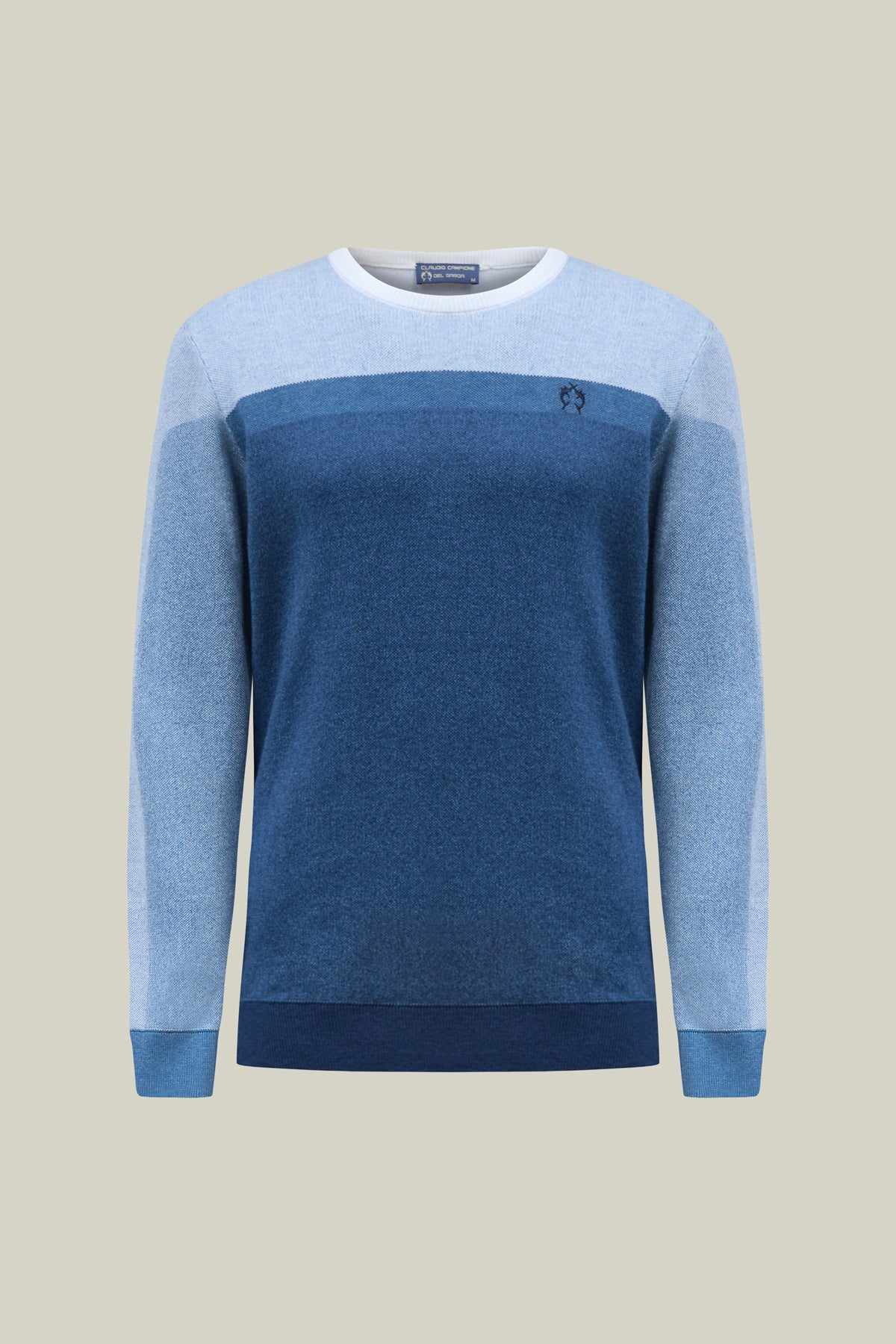 Herren Pullover Modern Fit – Blue Farbverlauf