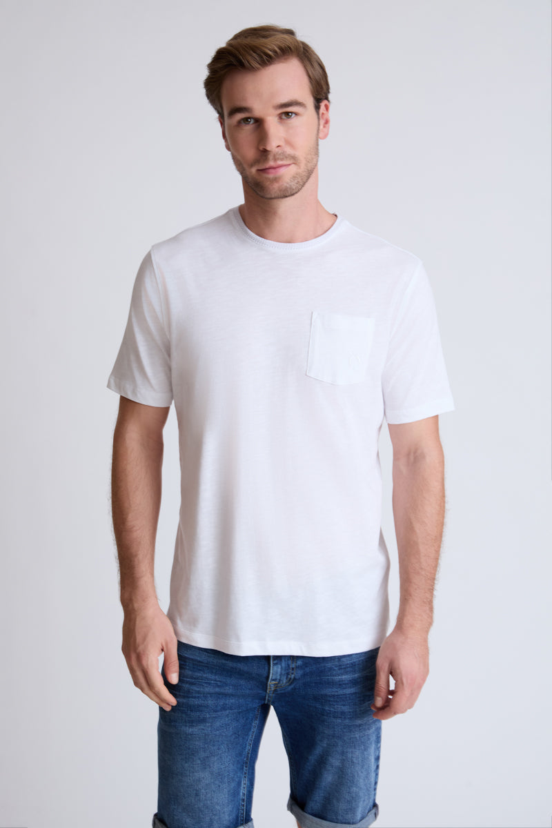 T-Shirt Zeitloser Komfort aus 100 % Baumwolle – white #Farbe_10000 white