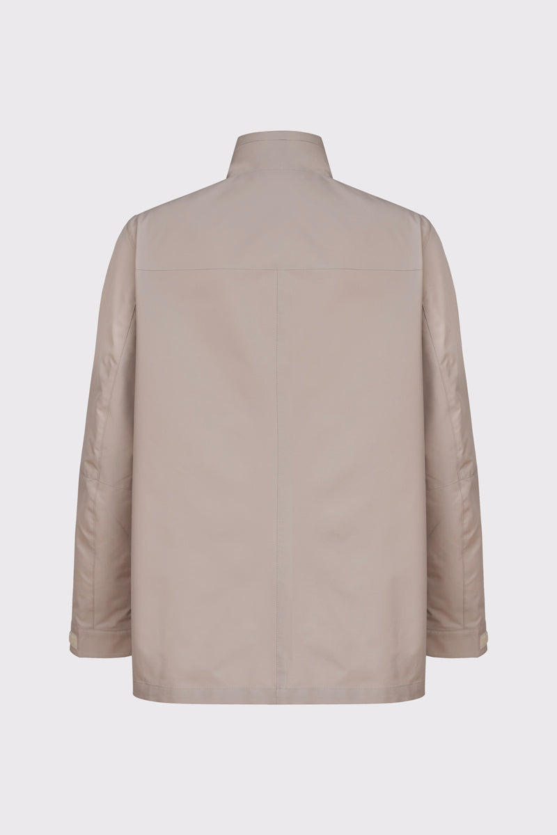 Technische Jacke aus Polyester‑Elasthan‑Mix mit Stehkragen (1/1 Arm)
