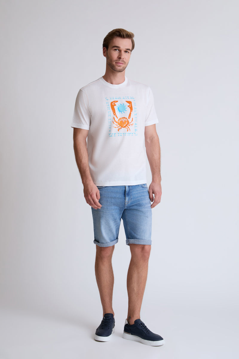T-Shirt mit maritimem Print