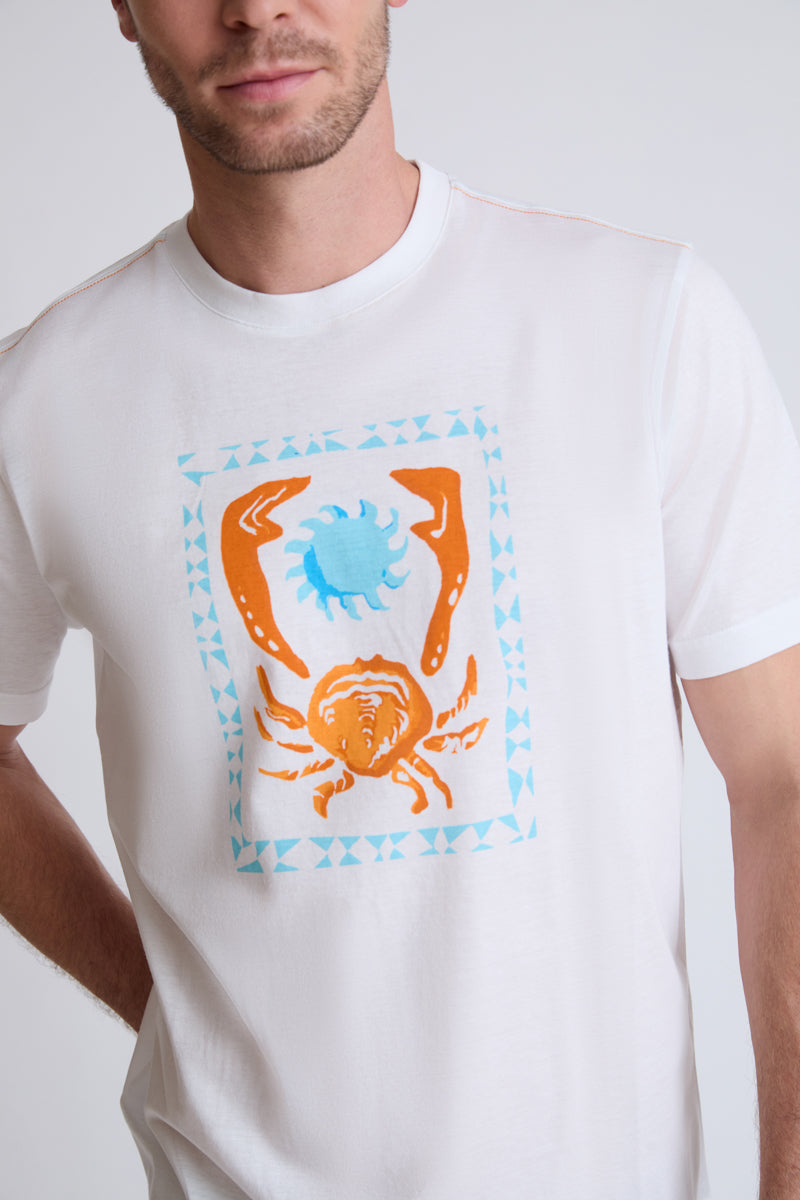 T-Shirt mit maritimem Print