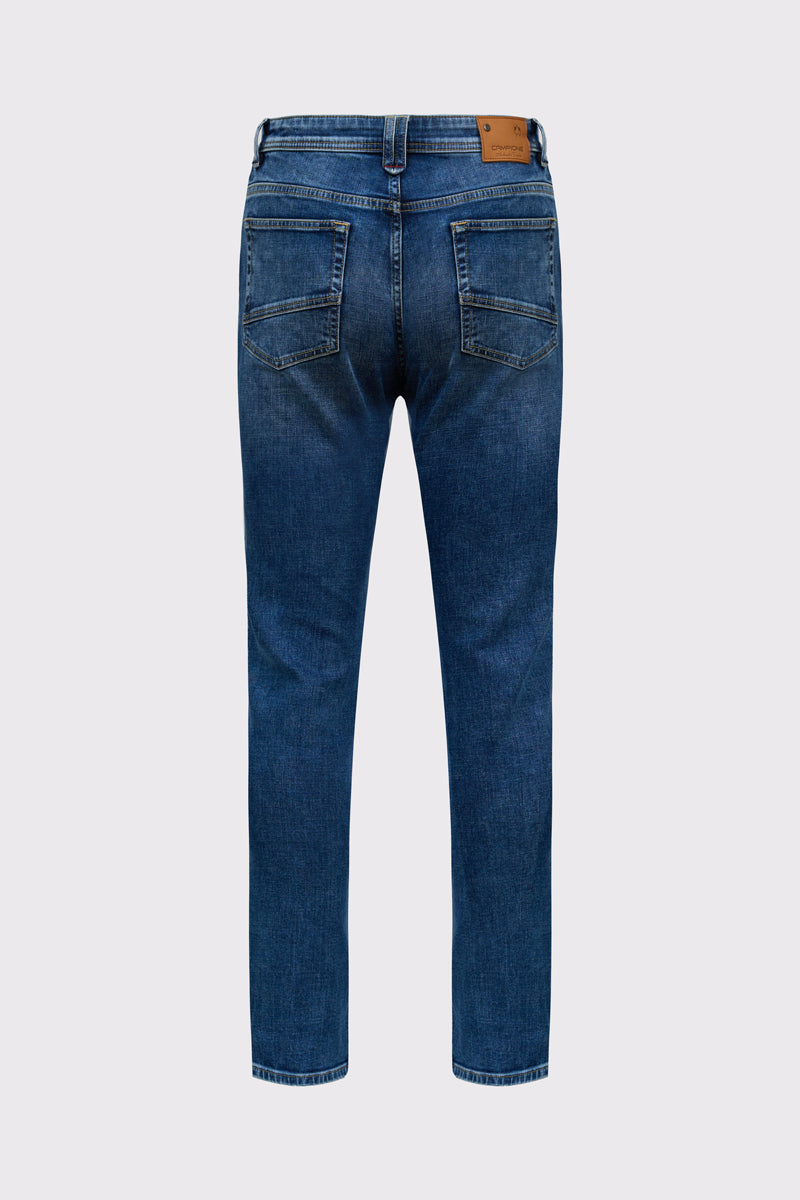 Claudio Campione Yachting stretch-cotton denim jeans
