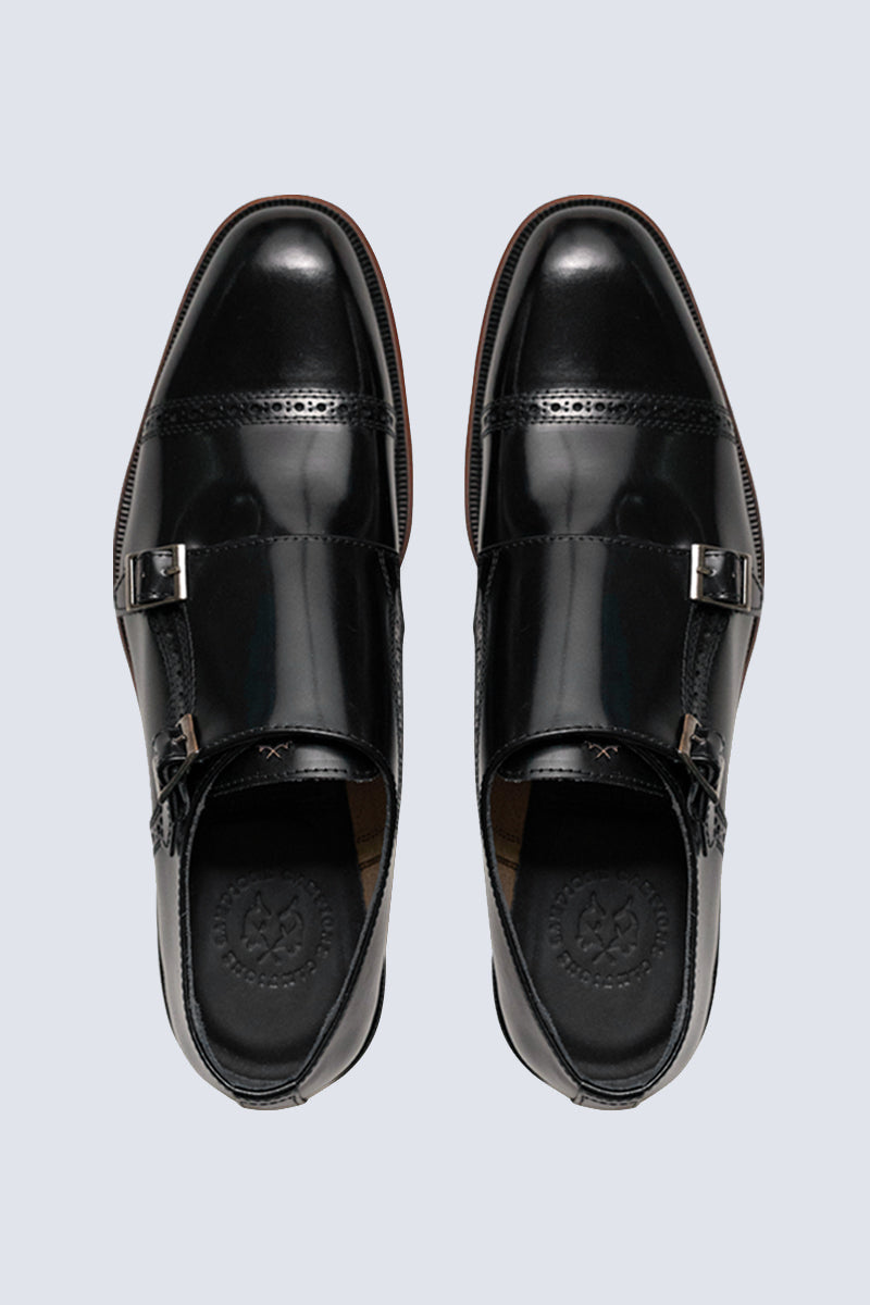 Herren Monk Strap Schuhe – Brown