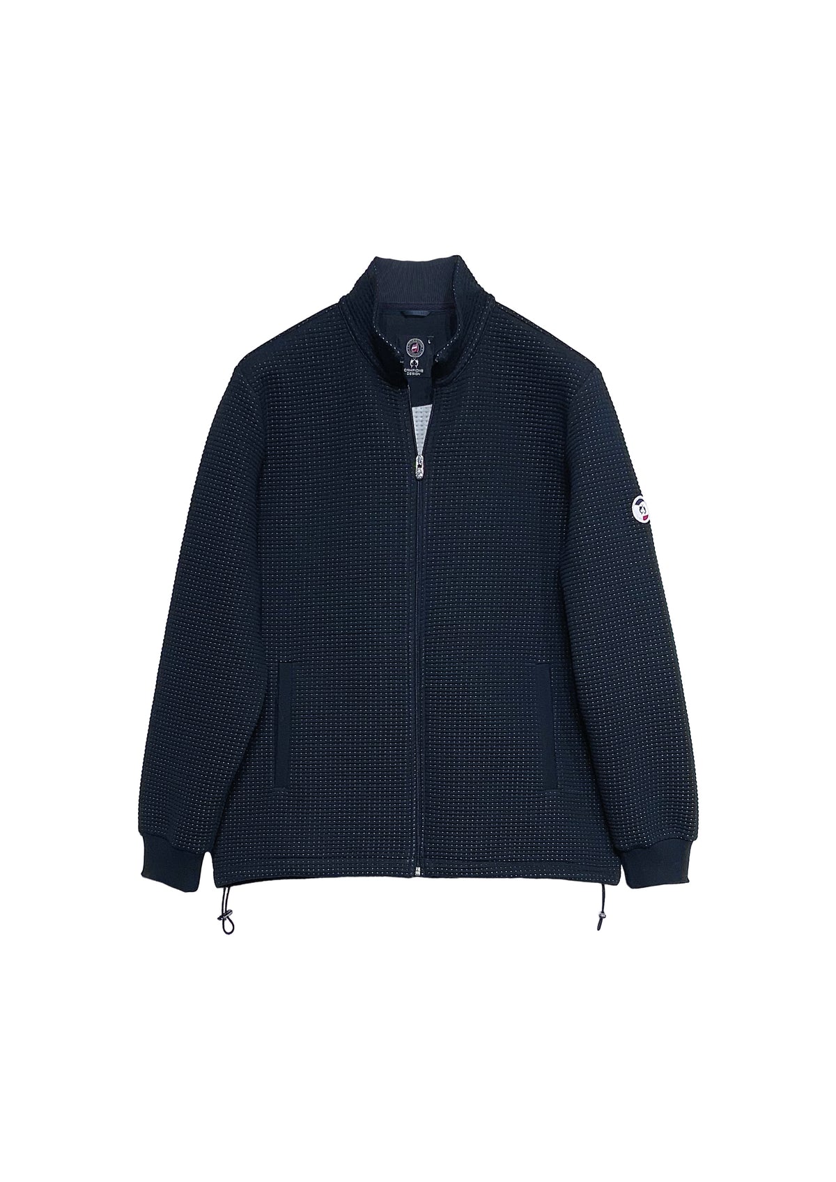 Sweat‑Jacke aus Baumwoll‑Polyester‑Mix mit Strukturoberfläch – 85400