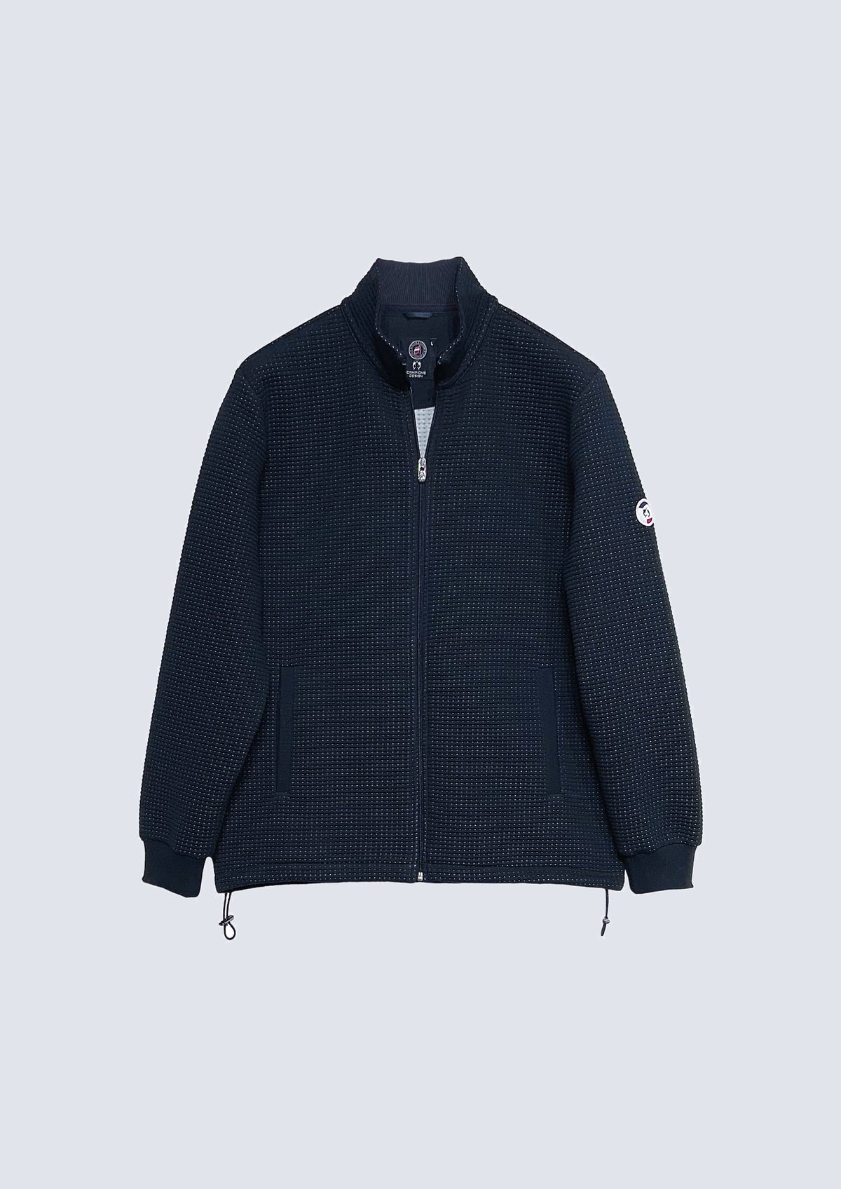 Sweat‑Jacke aus Baumwoll‑Polyester‑Mix mit Strukturoberfläch – 85400