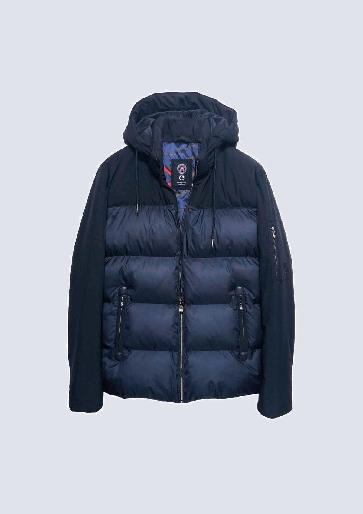 Kapuzenjacke aus Polyester mit Steppoptik – 85411