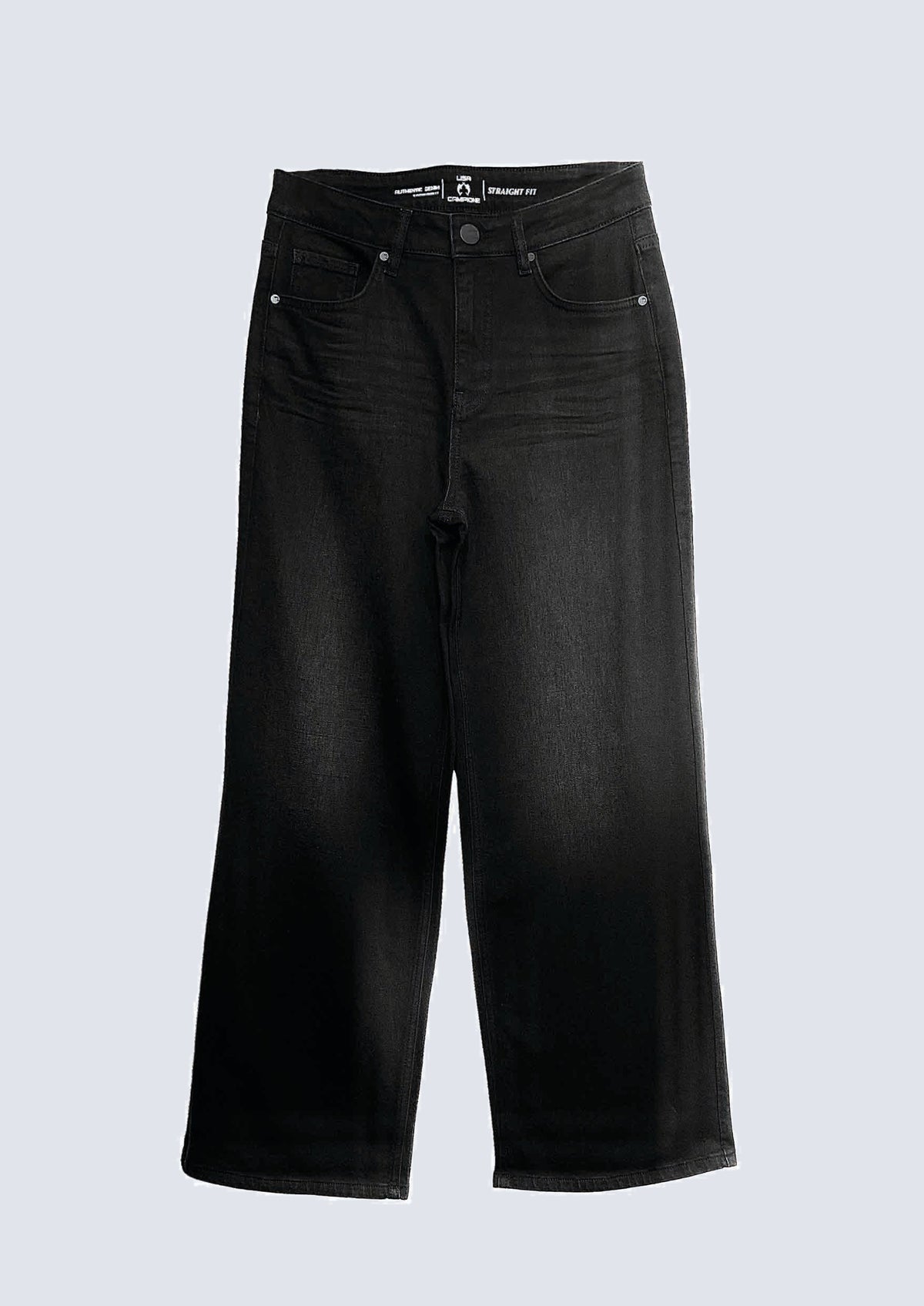 Anita Straight Fit Jeans aus Baumwoll‑Elasthan mit Black‑Den – 93000