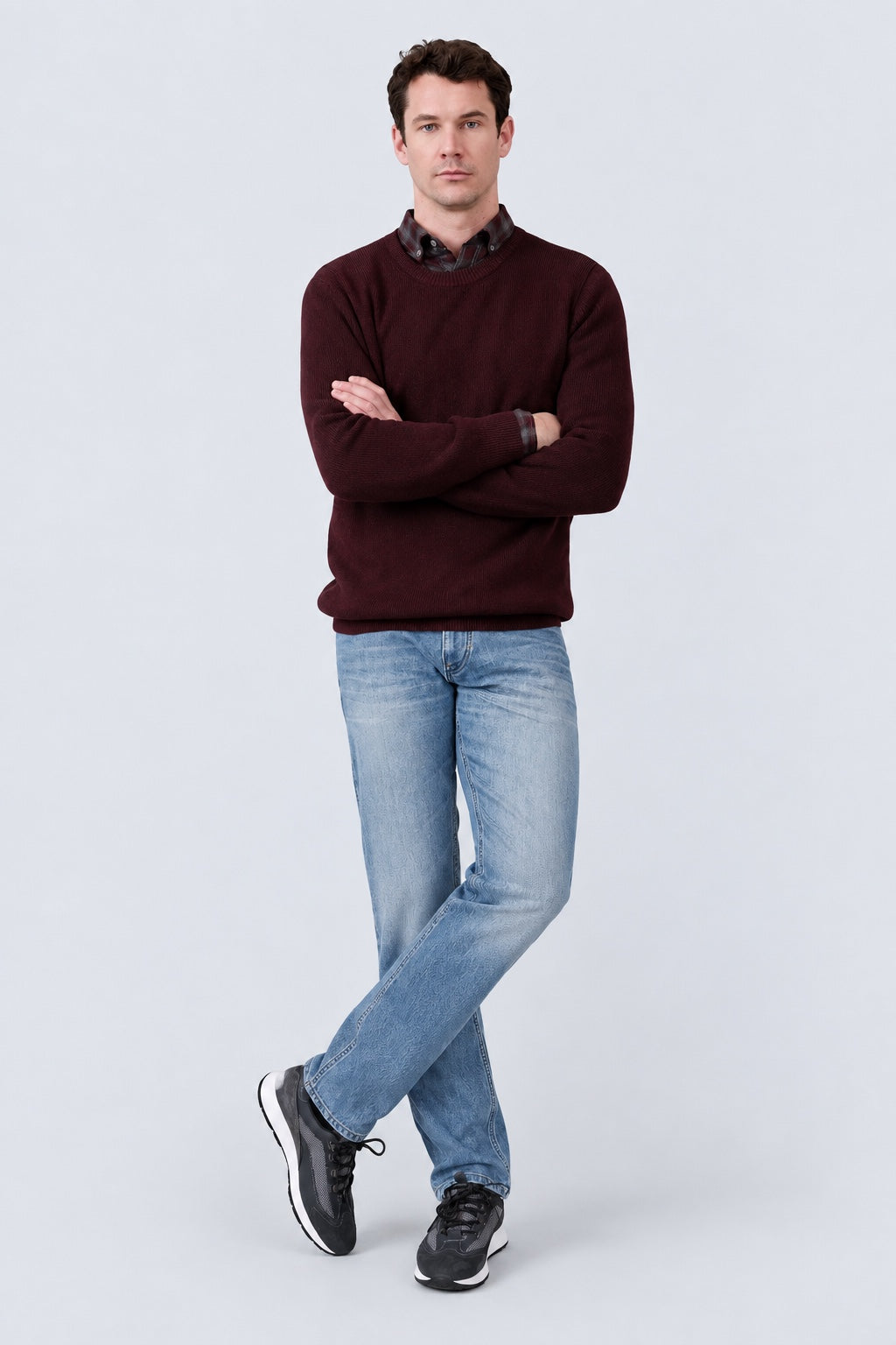 Bruce Regular Fit Jeans aus Baumwolle‑Lyocell‑Mix in bleached blue